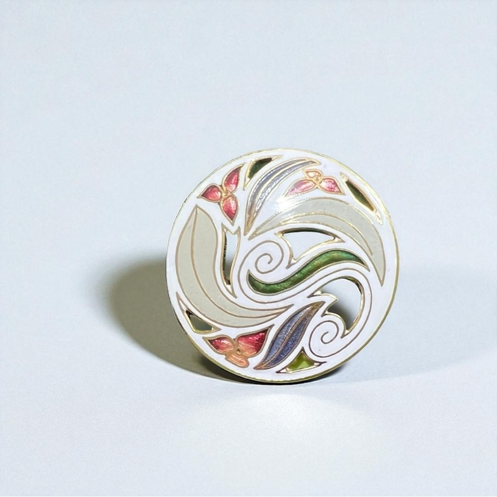 Vintage Cloisson Enamel Brooch